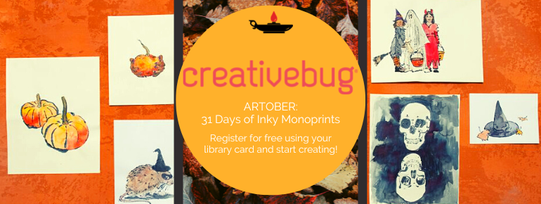 Fall imagery for artober crafting on Creativebug