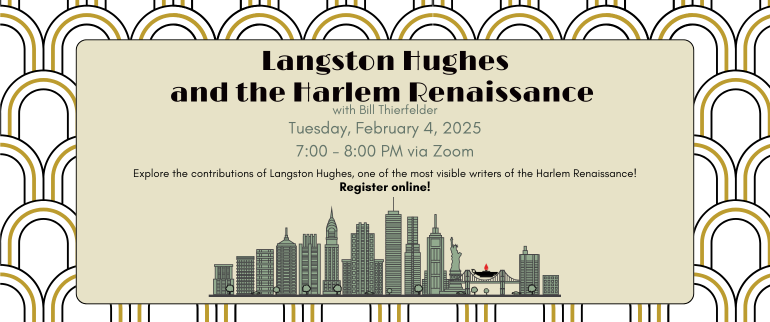 Langston Hughes And The Harlem Renaissance – Virtual Program 